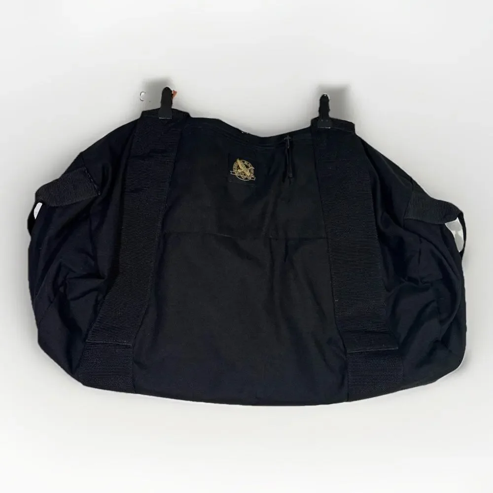 Eddie Bauer Black Heavy Duty Nylon Duffle Large 24